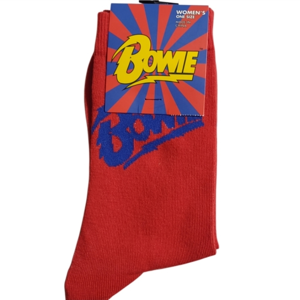 David Bowie Women's Crew Socks Red Bundle And Save